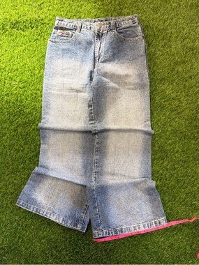 Vintage JIA DI SHI Y2K Baggy Wide Leg Acid Wash Denim
Jeans Size 29